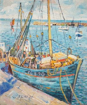 KOULLE C., 20th century
Fishing boat in Concarneau,...
