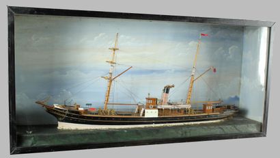 Wall-mounted diorama depicting the mixed...