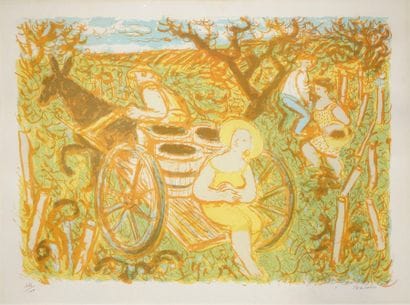 SAVIN Maurice, 1894-1973
Harvest
color lithograph,...