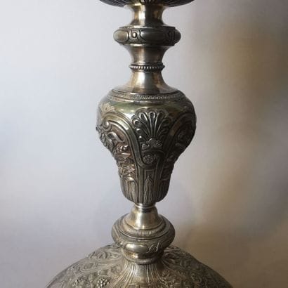 Silver CALICE, gilt silver bowl (950). PARIS,...