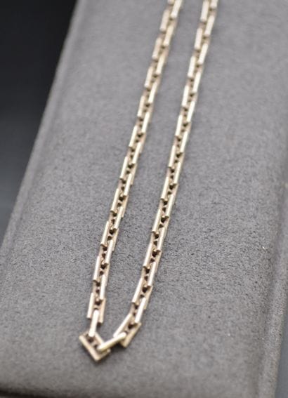 HERMES chaine de cou en Argent signée et...