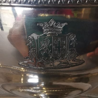 SILVER SAUCIERE AND SLEEPER (950). PARIS,...