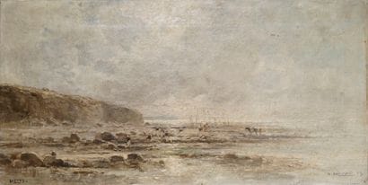 GUILMARD Henri, born 1849
Shore and cliffs...
