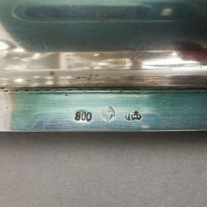 TEA AND COFFEE SET (part) in silver (800)....