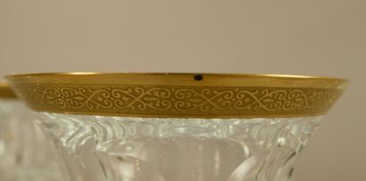 MOSER
Suite de six verres en cristal taillé...