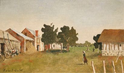 OUDOT Roland, 1897-1981
Farmyard
oil on canvas,...