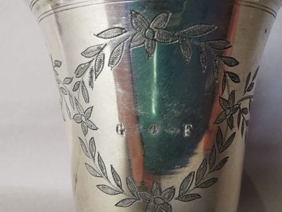 Silver TIMBALE (950). PARIS, César TONNELIER,...