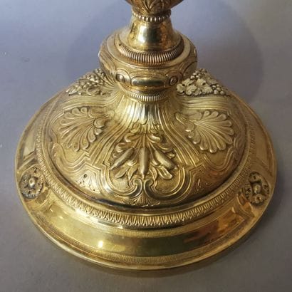 Gilt silver CIBOIRE (950). PARIS, 1819-1838....