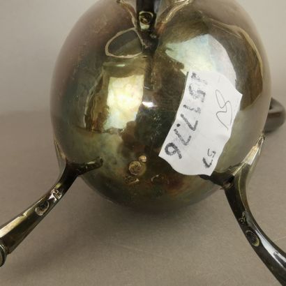 CAFETIERE in silver (950). PARIS, silversmith...