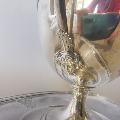 SILVER SAUCIERE AND SLEEPER (950). PARIS,...