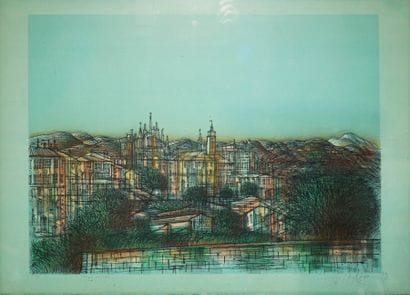 CARZOU Jean, 1907-2000
Souvenir du Lubéron,...