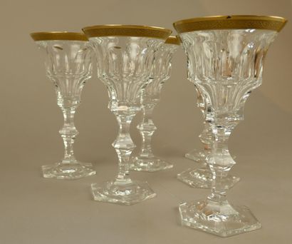 MOSER
Suite de six verres en cristal taillé...
