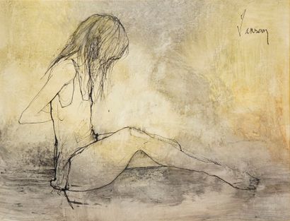 JANSEM Jean, 1920-2013
Young Seated Girl,...