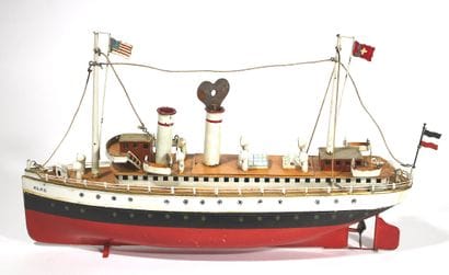 MARKLIN toy boat - Liner with two fireplaces,...