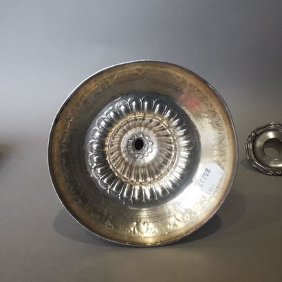 FLAMBEAU ET BOBECHE in silver (950). PARIS,...