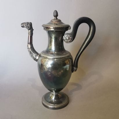 Silver CAFETIERE (950). PARIS, 1809-1819....