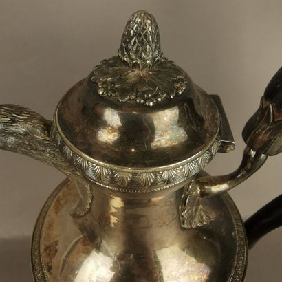 CAFETIERE in silver (950). PARIS, silversmith...