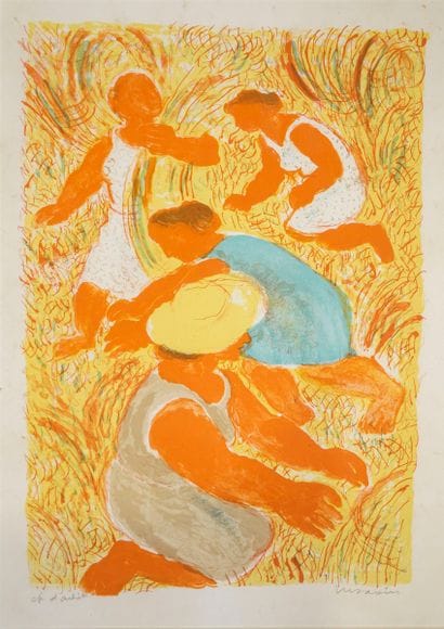 SAVIN Maurice, 1894-1973
Harvest
color lithograph,...