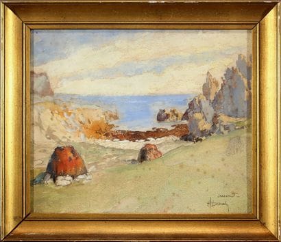 DARDY Albert Louis - XXth
Ouessant,
Watercolor....