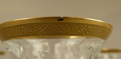 MOSER
Suite de six verres en cristal taillé...