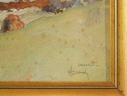 DARDY Albert Louis - XXth
Ouessant,
Watercolor....