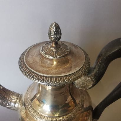 Silver CAFETIERE (950). PARIS, 1819-1838....