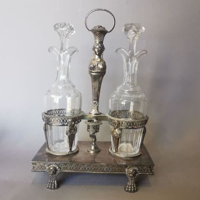 SILVER OILKEEPER-VINEGARIAN. PARIS, goldsmith...
