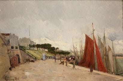 GAGNEUX Paul ( ? -1892)
The Quai du Commerce...
