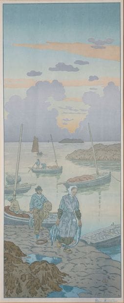RIVIERE Henri, 1864-1951
Twilight, plate...