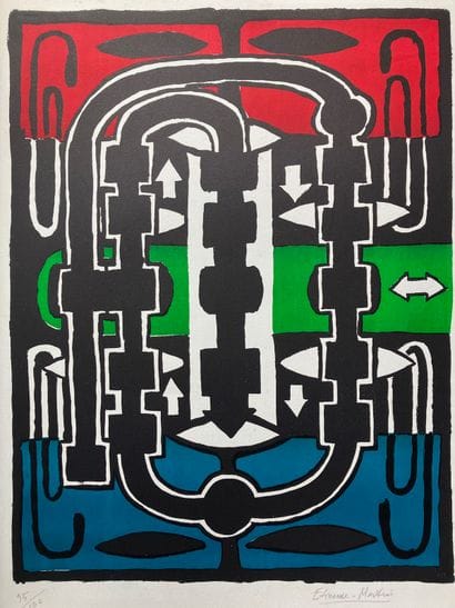 Etienne MARTIN 1913-1995 
Lithograph signed...