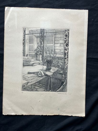 Erik DESMAZIERES born 1948 
Etching signed...