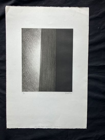 Antoine de MARGERIE 1941-2005 Engraving signed...