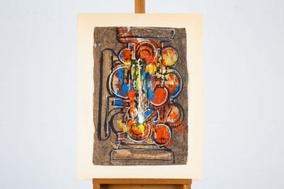 Ladislas KIJNO 1921-2012 
Mixed media on...