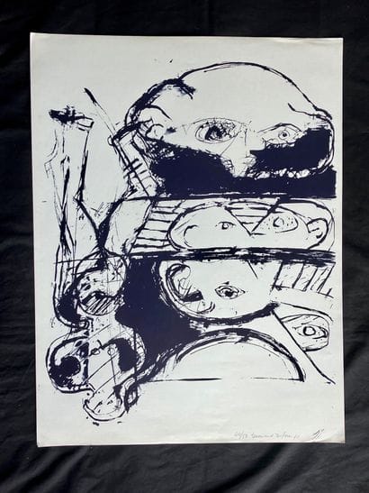 Bernard DUFOUR 1922-2016 Lithograph signed...