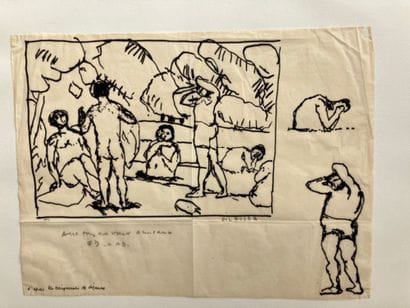 François DILASSER 1926-2012 Print after Cézanne's...