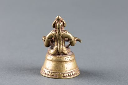 Representation of the Goddess Annapurna seated...