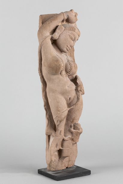 Apsara. Celestial dancer depicted standing...