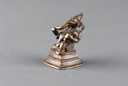 Ganesh, the elephant-headed God, is shown...