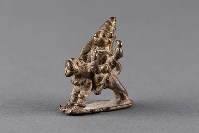 Representation of the Goddess Durga riding...