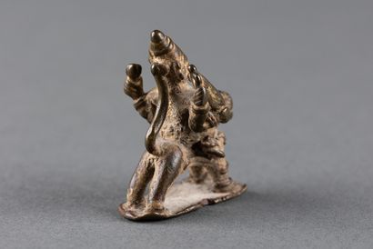 Representation of the Goddess Durga riding...