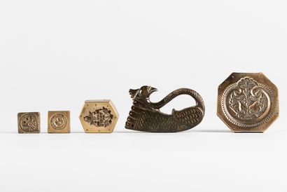 Set consisting of four metal stamping dies...