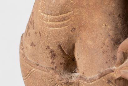 Apsara. Acephalous statue representing a...