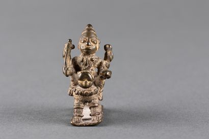 Representation of the Goddess Durga riding...