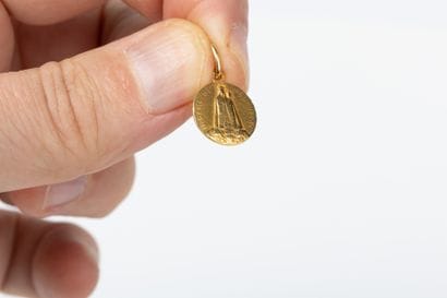 Medal representing Notre Dame de Fourviere....