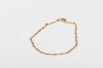 Yellow gold horse chain bracelet. Spring...