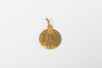 Medal representing Notre Dame de Fourviere....
