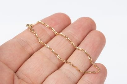 Yellow gold horse chain bracelet. Spring...