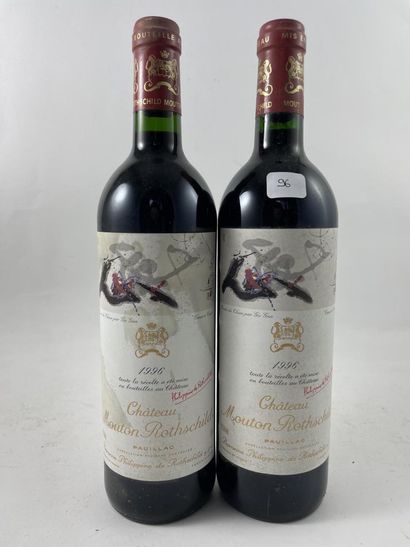 2 btls Château Mouton Rothschild 1996 - ...