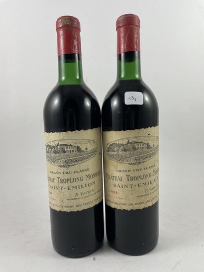 2 btls Château Troplong Mondot 1959 - Sa...