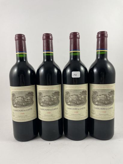 4 btls Carruades de Lafite 1996 - Pauill...